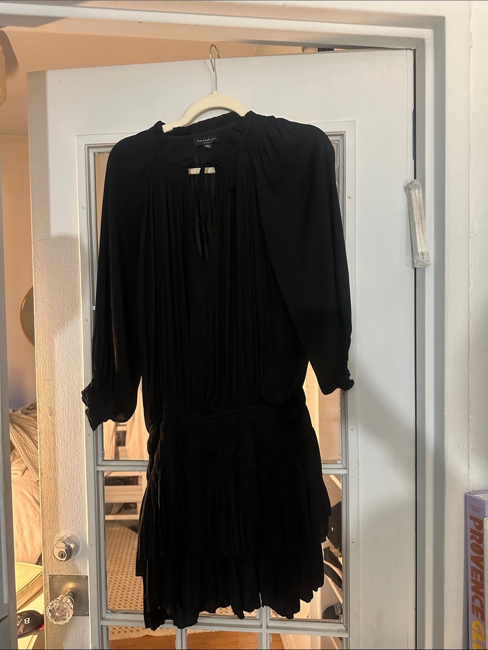 Current Air Black Tiered Long-Sleeve Dress - Classic Women's Dress